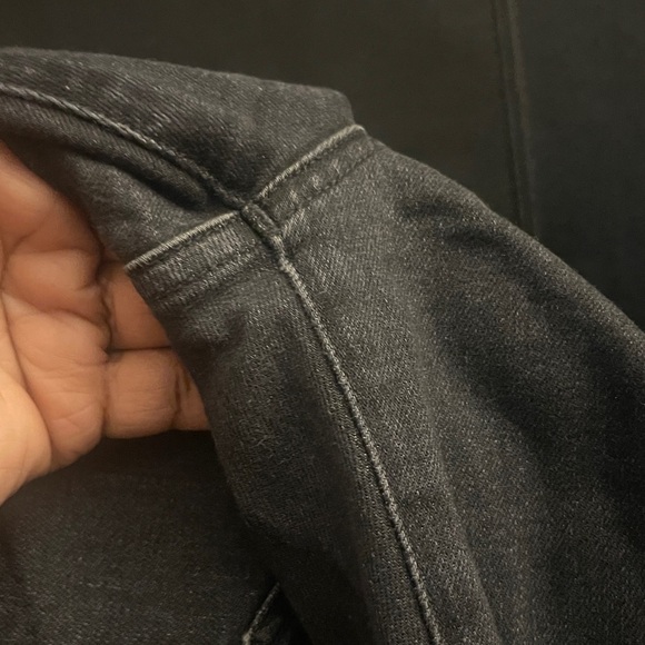 Madewell Black Charcoal Denim Jeans 
Size 32  9” High Rise Skinny - Picture 12 of 12